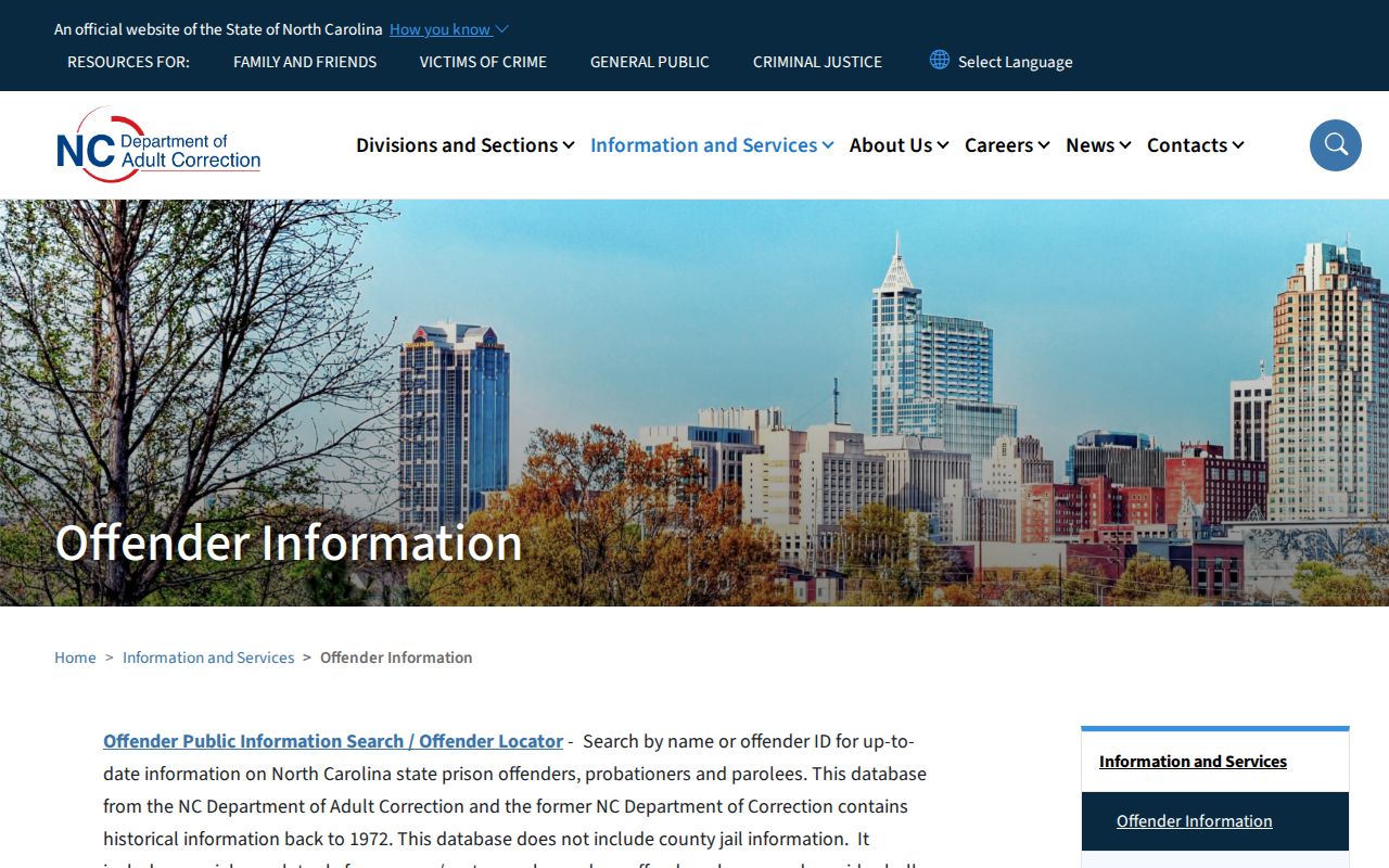Mecklenburg County people search links for state offender records